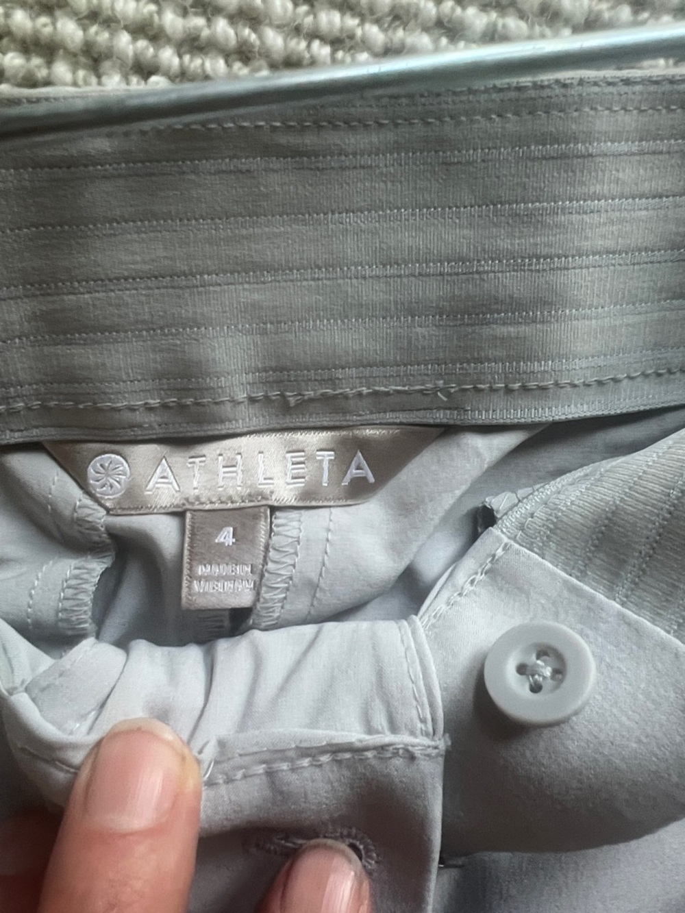Athleta Woman’s Wide-Leg Pants in Light Gray - Picture 2 of 5